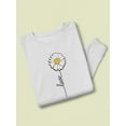 thumbnail image 3 of Love Daisy Positive Heart  Sweatshirt Women -Image by Shutterstock, Female 4X-Large, 3 of 4