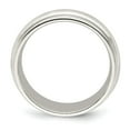 thumbnail image 2 of 14k White Gold Solid Polished 7mm Double Milgrain Comfort-Fit Band Size 14 Ring -  Jewelry Gift for Mom, 2 of 5