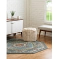 thumbnail image 4 of Unique Loom Isabella Collection Area Rug - Rossellini (7' 10" Octagon Blue/Beige), 4 of 8