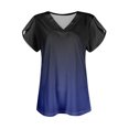 thumbnail image 4 of V Neck Womens T-Shirts Basic Tops for Women Cap Sleeve Loose Tank Tops, 4 of 6