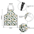 thumbnail image 2 of Cartoon Tractors Green White Pattern Kids Aprons for Girls and Boys,Adjustable Neck Strap Toddler Aprons for Kids Cooking Baking, 2 of 2