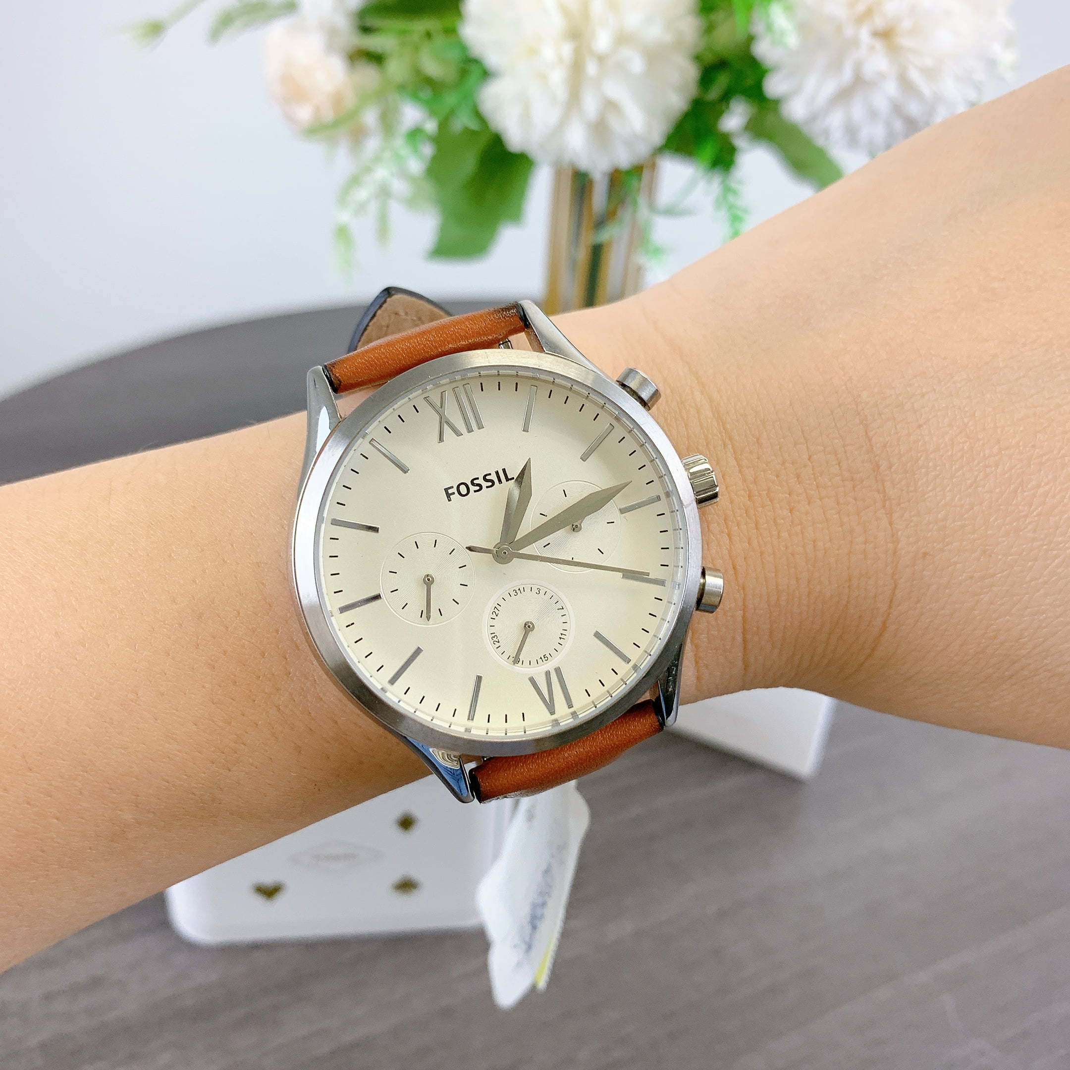 Fossil BQ2363 Fenmore Multifunction Brown Leather Watch - Walmart.com