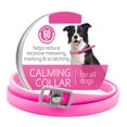 thumbnail image 2 of 24 Inch Dog Anxiety Relief and Soothing Collar Adjustable Pet Calm Strap for Stress Reduction during Travel and Home, Pink Size S, 2 of 4
