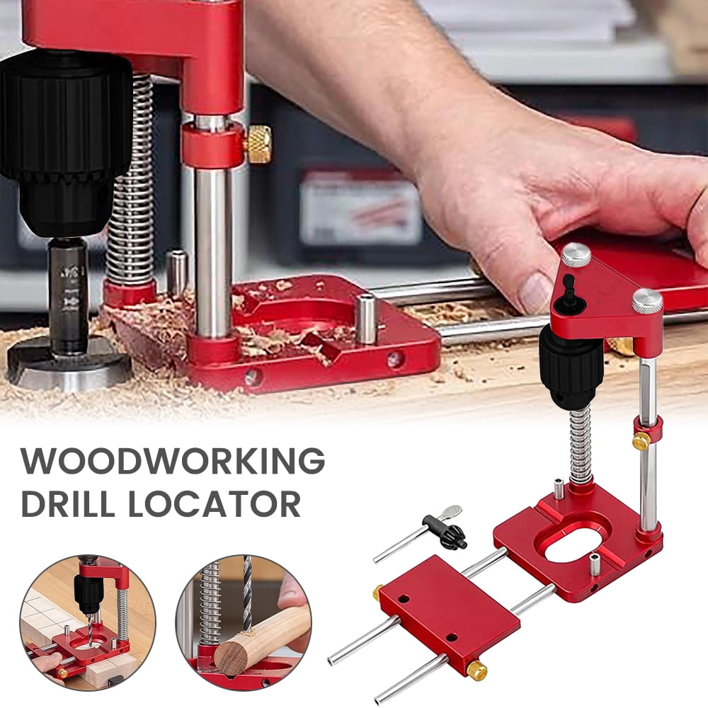 Punch Locator Adjustable Drills Guide Woodworking Drilling Dwelling Hole Saws 