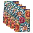 thumbnail image 2 of Boho Teal Flower Kitchen Towels Set of 4, Spring Bohemia Chic Red Yellow Floral Absorbent Dish Towels for Kitchen, Microfiber Hand Towel, Quick Drying Tea Towel for Cleaning Decorative Dishcloths, 2 of 7