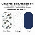 thumbnail image 3 of Plushii Bassinet Sheets for Baby Boys Girls 3 Pack, 33" x 18" Soft Bassinet Fitted Sheet, Bedside Sleeper Bassinet Sheets Fit for Oval Rectangle and Hourglass Bassinet Mattress (Truck), 3 of 5