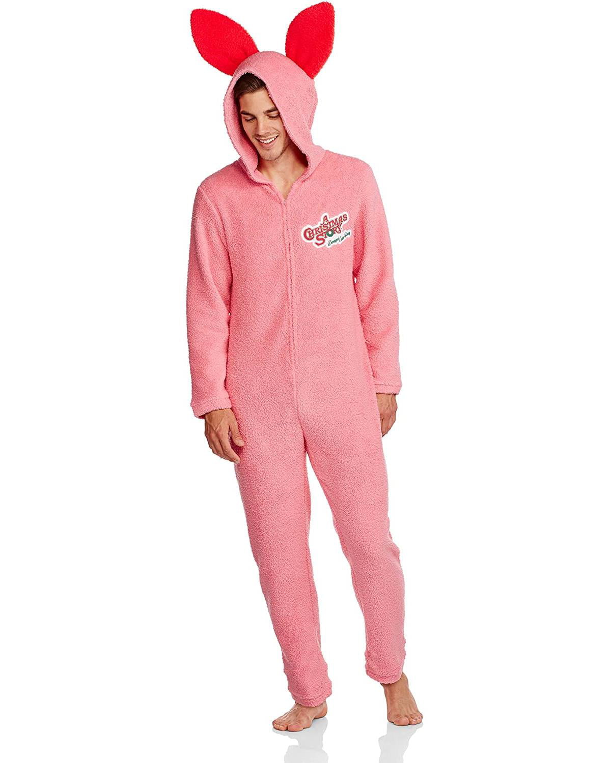 Big Men's Pink Bunny Union Suit - Walmart.com