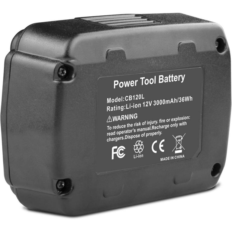 Replacement for Ryobi 12V Battery CB120 CB120L CB121L BPL 1220 130503001 130503005 Li ion Power Tool Battery NOT fits for CB120N