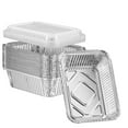 thumbnail image 1 of [ Count] x Disposable Aluminum Foil Pans, lb Capacity, Disposable Takeout Pans with Clear Plastic Dome Lids, Great for Baking, Cooking, Storage, and Freezing, 1 of 6