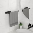 thumbnail image 2 of Paper Towel Holder Under Cabinet, Self-Adhesive,No Drilling, Stainless Steel, Wall-Mounted for Kitchen and Bathroom, Easy Install, Durable, Space-Saving, Ideal for Home, RV (Black, 1 Pack), 2 of 14
