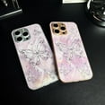 thumbnail image 6 of Laser Butterfly Painted Metal Camera Lens Glass  for iPhone Case (Silver,iPhone 14 Pro Max), 6 of 7