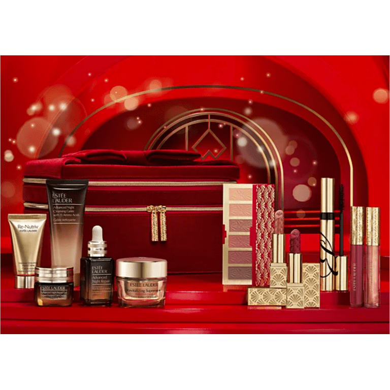 ESTEF LAUDER 2024クリスマス 2024 Estée Lauder 12 Piece Beauty Box Collection Blockbuster