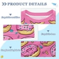 thumbnail image 2 of FORMRS Boys Rash Guard Short Sleeves Swim Shirt Quick Dry UPF 50+ Sun Protection, Sizes 3-12T, Pink Doughnuts, 2 of 6