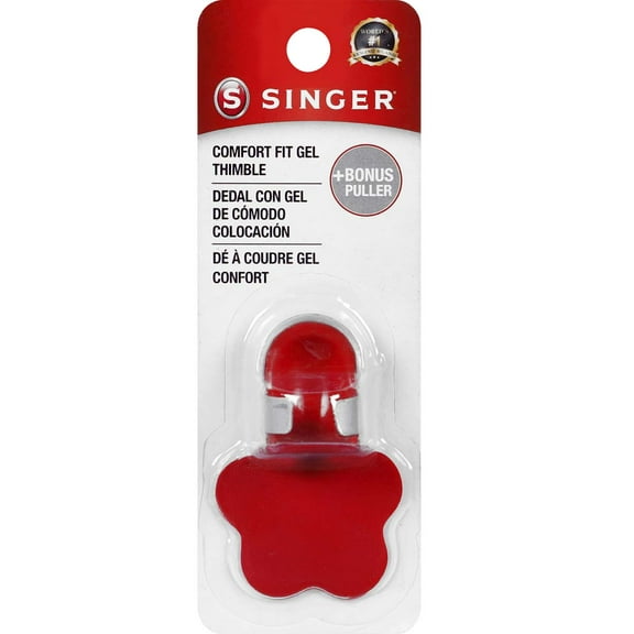 SINGER Comfort Fit Gel Thimble with Bonus Needle Puller