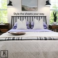thumbnail image 6 of Elizabeth Samuel – Lavender King Size Bed Sheet Set 100% Bamboo - 15” Deep Pockets Soft, Cooling, and Machine Washable 6 pieces - 4 pillowcases, 1 flat sheet, 1 fitted sheet (Lavender, King), 6 of 7