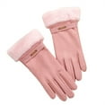 thumbnail image 2 of TODOZO Winter Gloves for Women Thick Warm Lining Gloves Fluffy Thermal Lining Warm Gloves for Walkin Cold Weather Soft Warm Gloves for Women Driving Walking Skiing Outdoor Use Windproof Pink One Size, 2 of 3