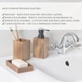 thumbnail image 6 of Evideco French Home Goods Acacia Soap Dish Cup Only Chic Exotic Acacia Soap Dishes, 6 of 8