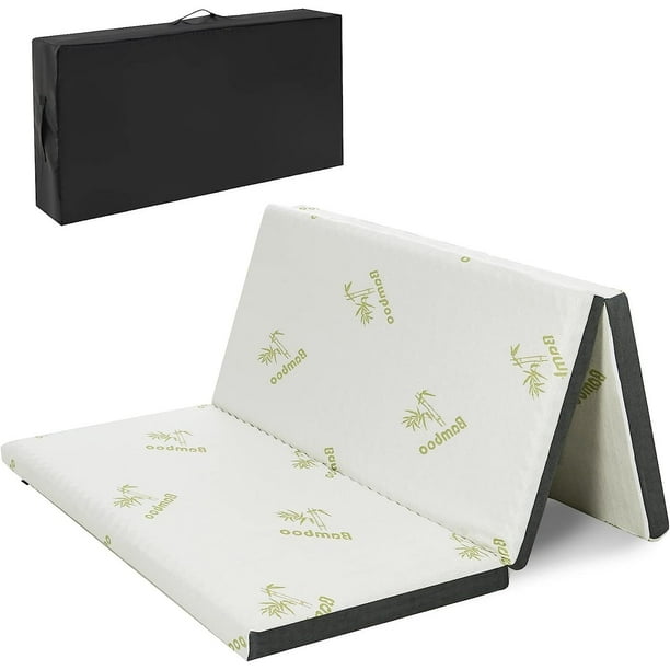 XINiHoXe Folding Mattress Queen, 3” Trifold Memory Foam Mattress