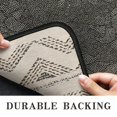 thumbnail image 6 of Beige Geometric Chevron Diamond Pattern Door Rugs,Washable Non Slip Door Mats Indoor,Decorative Door Mats,Entry Mat Indoor for Entrance,Bedroom,Kitchen,Bathroom,30"x17", 6 of 6