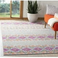 thumbnail image 1 of Safavieh Madison Collection MAD797F Boho Chic Non-Shedding Living Room Bedroom Area Rug, 5'3" x 5'3" Square, Grey / Ivory, 1 of 4