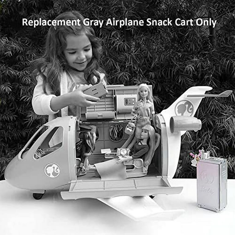 Replacement Parts for Barbie DreamPlane Playset - GDG76 ~ Includes 1 Gray  Airplane Snack Cart