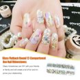 thumbnail image 3 of Vogacara Nail Pixie Beads Crystal Rhinestones Piedra de grava profesional Suministros de bricolaje Accesorio de manicura para doméstico AB Type3 NO3, 3 of 6