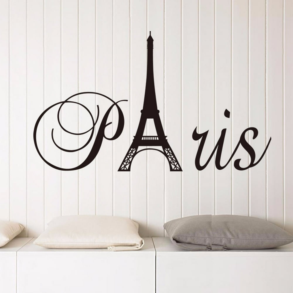 Removable France Paris Eiffel Tower Wall Sticker PVC Vinyl Decal Mural
