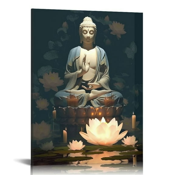 Buddha Statue Art - Zen Meditation Home Decor,12 x inch