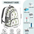 thumbnail image 5 of Bigfoot and Tree White Pattern Cute School Backpack Bag with Padded Back and Adjustable Shoulder Straps 16.9 X 12.6 X 5.9 Inches, 5 of 5