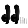 thumbnail image 2 of 2 Pieces Curtain Holdbacks Drapery Tieback Hooks for Drapery Decorative Wall Black, 2 of 6