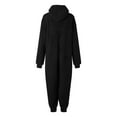 thumbnail image 5 of Adult Onesie Pajamas for Women, Teddy Fleece Womens Zipper Onesie Pajamas, Fuzzy Plus Size Pajama Onesies for Women, 5 of 6