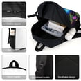 thumbnail image 4 of Enchanted Forest Village Night Backpack 17in Laptop traveling Bag Bags, 4 of 5