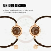 TOTWOO Long Distance Touch Bracelets for Couples, Vibration & Light up for Love Couples Bracelets | Long Distance Relationship Gifts for Girlfriend