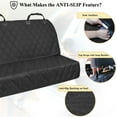thumbnail image 3 of Dog Quickcover Seat Protector for Dog Backseat Cover for Car SUV & Truck Back Rear Backseat Bench Protector Large, 3 of 6