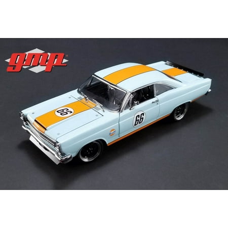 - 1967 Ford Fairlane #66 Street Fighter, Gulf Oil Blue - GMP 18858 - 1/18 Scale Diecast Model Toy Car