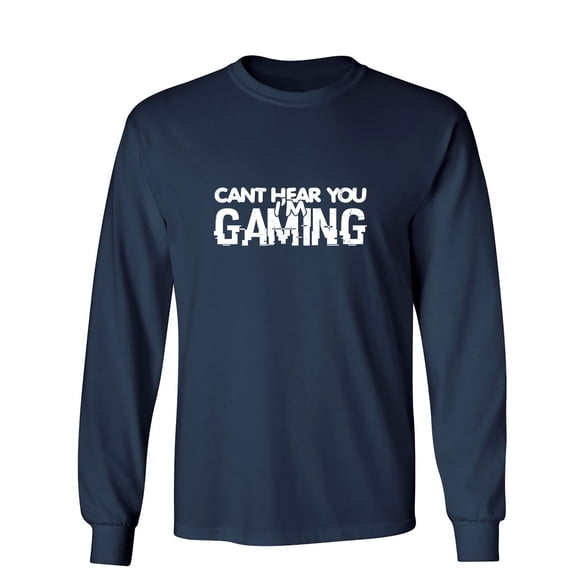 Cant Hear You I'm Sarcastic Humor Novelty Men's Long Sleeve Shirts