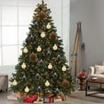 thumbnail image 6 of WEGFTDUOP 44 Pcs Velvet Christmas Balls Flocked Christmas Tree Ornaments Plastic Balls Xmas Decorative Hanging Ornaments Christmas Tree Decoration, 6 of 7