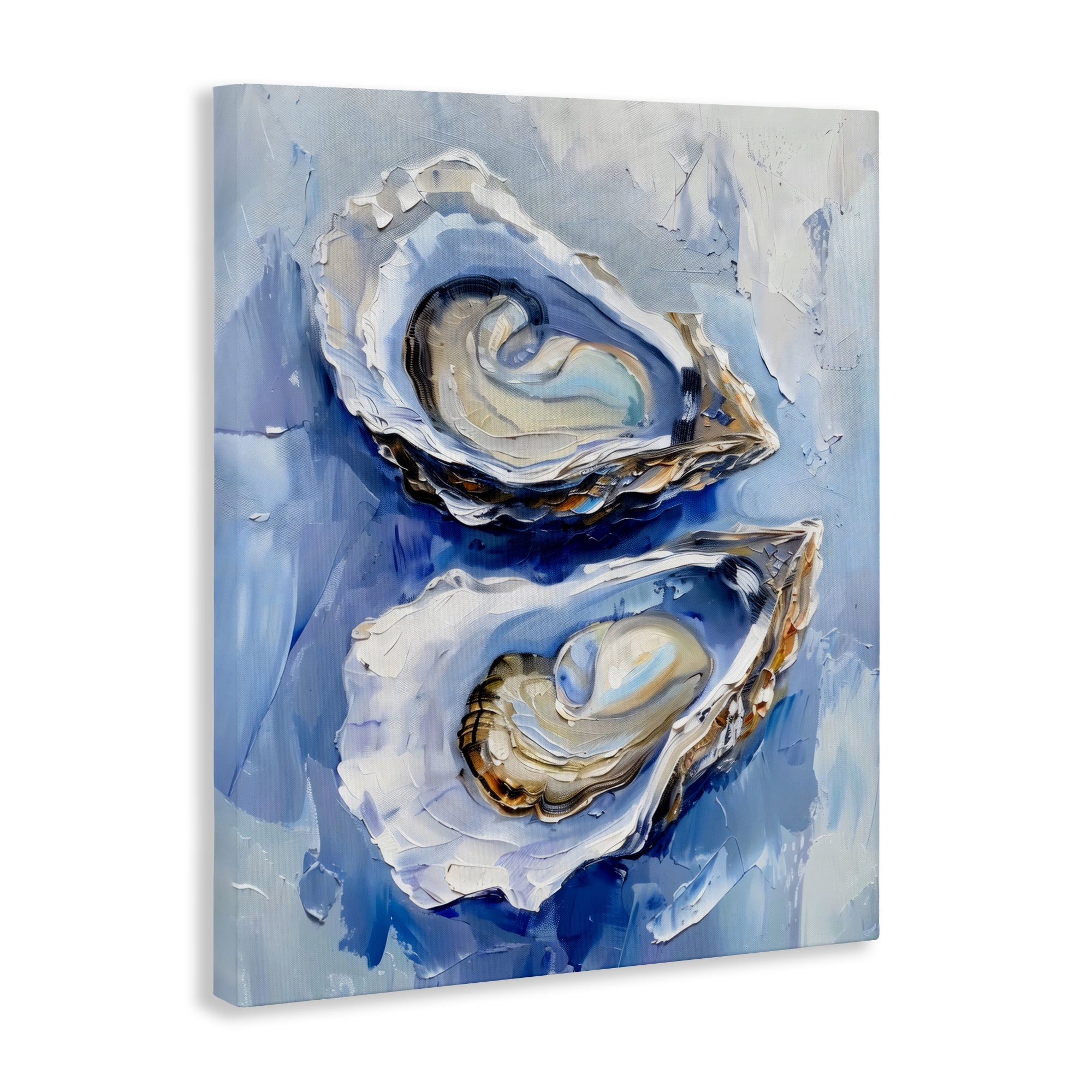 Stupell Industries Coastal Oysters in Pearlescent Light Canvas Wall Art, design by Creative Studio
