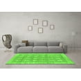 thumbnail image 3 of Ahgly Company Indoor Square Checkered Green Modern Area Rugs, 5' Square, 3 of 4