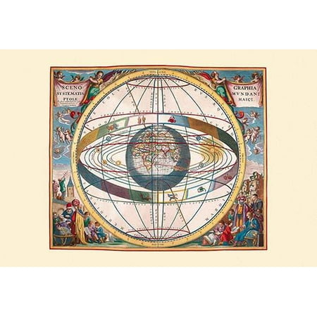 Andreas Cellarius was a Dutch-German cartographer  He is best known for his Harmonia Macrocosmica of 1660 a major star atlas published by Johannes Janssonius in Amsterdam Poster Print by Andreas