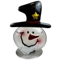 thumbnail image 3 of onlyliua ¡ ¡Ofertas Del Día Por Tiempo Limitado! Vela de Muñeco de Nieve de Navidad Utensilio de Metal Vidrio Pintado a Mano Manualidades Adornos Navideños, 3 of 3