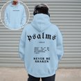 thumbnail image 4 of Christian Hoodies for Men 2025 Never Be Shaken Psalms Hoodie Long Sleeve Hooded Sweatshirt with Pockets Pullover Hoody, 4 of 6