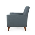 thumbnail image 6 of GDF Studio Anvith Mid Century Modern Fabric Arm Chair, Dark Gray, 6 of 11