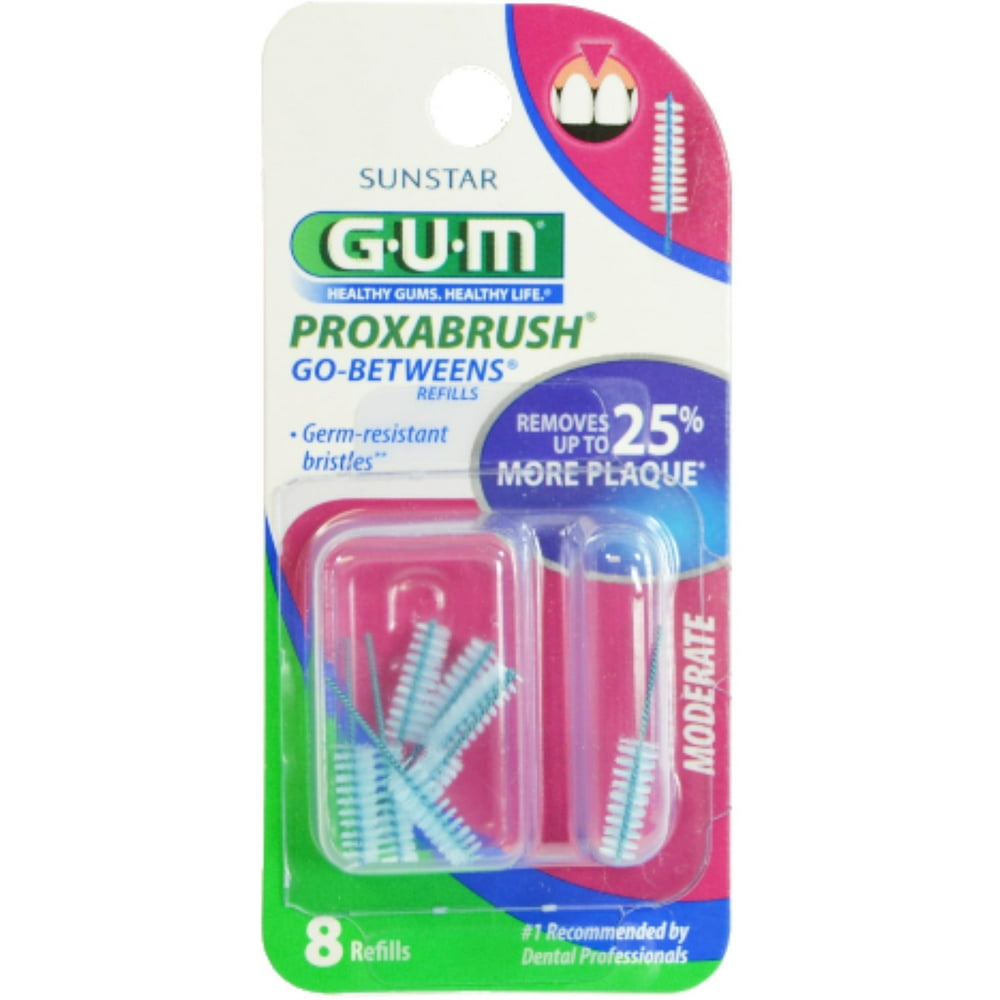 GUM GoBetweens Proxabrush Refills Moderate [612] 8 Each