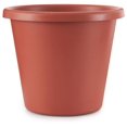 thumbnail image 2 of Gexandy 20 Inch Classic Durable Plastic Flower Pot Container Garden Planter with Molded Rim and Drainage Holes, Terra Cotta (4 Pack), 2 of 7