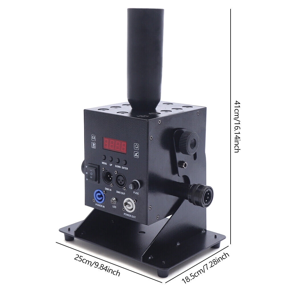 Miumaeov CO2 Jet Cannon Fog Machine LED RGB CO2 Gun Smoke Fogger Stage Special Effect DMX + 5m Hose