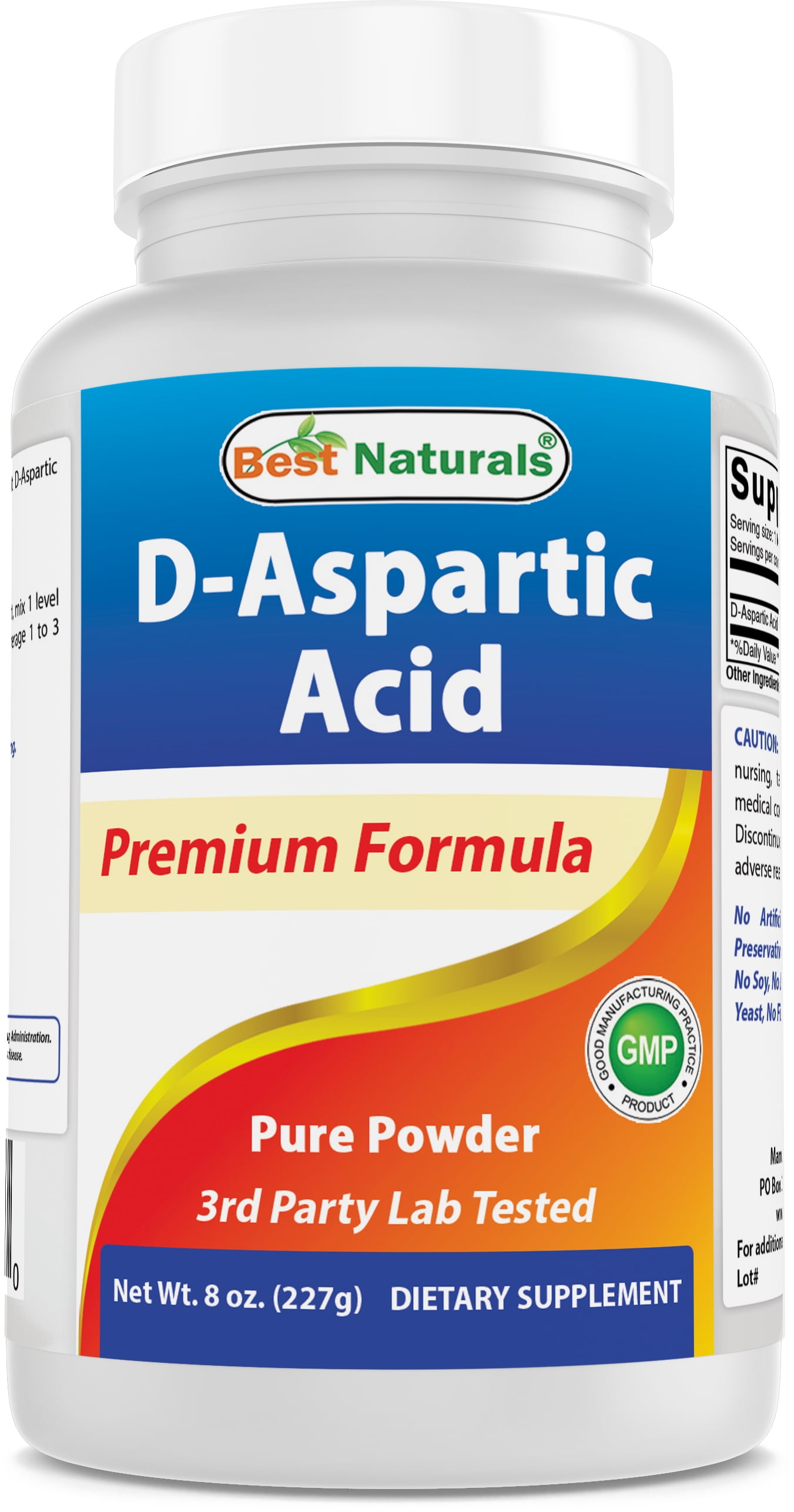 Best Naturals DAspartic Acid Pure Powder Testosterone Booster 8 OZ