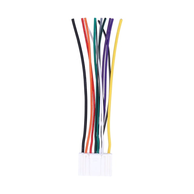 Reemplazo de accesorio de arnés de cables de audio de 12 pines para sistema estéreo dual de automóvil Nissan Tiida