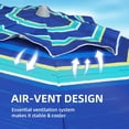 thumbnail image 5 of AMMSUN 7ft Heavy Duty Beach Umbrella UPF50+ with Sand Anchor & Tilt Shelter & Bag,Blue Horizon, 5 of 9