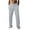 Gray, variant on Bixock Men Cargo Jogger Sweatpants,Wide Leg Pant,Men Pants Casual Solid Color Lightweight Elastic Waist Drawstring Pocket Loose Beach Straight Leg Long Pants